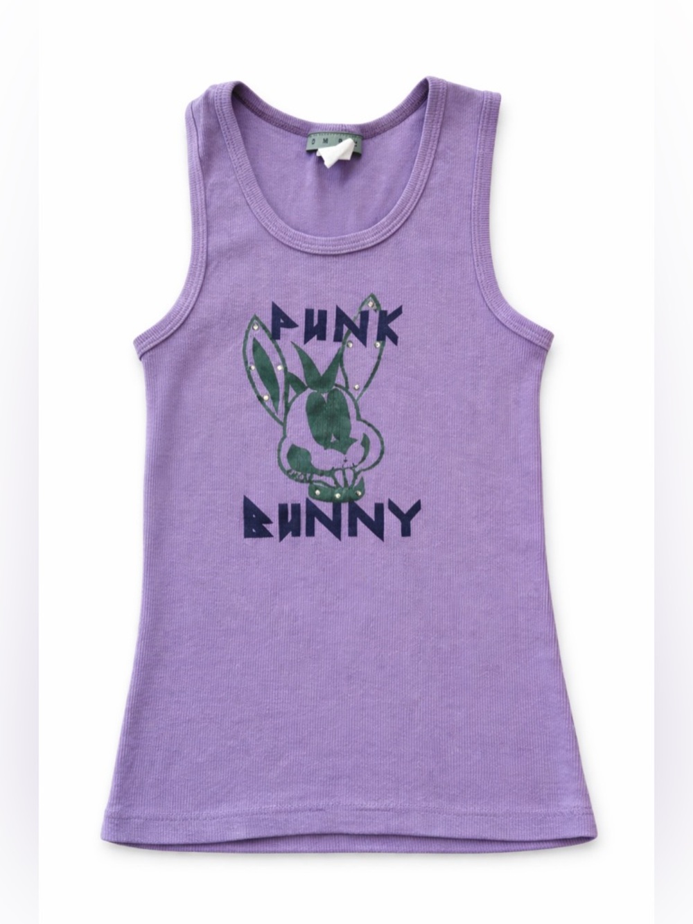 DMBM Punk Bunny Ribbed Tank Top Women Small Purple Y2K Grunge Coquette  Vintage